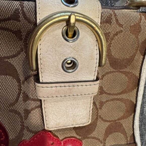 Vintage Coach Limited Edition Poppy Bag Leather Suede Canvas Model 6123 - Picture 13 of 15